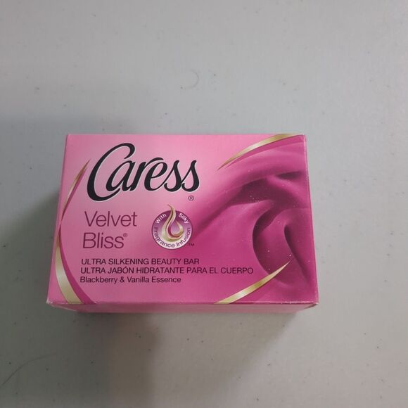 Rare! Discontinued Old Stock Caress Velvet Bliss Blackberry & Vanilla Bar Soap - Picture 1 of 4
